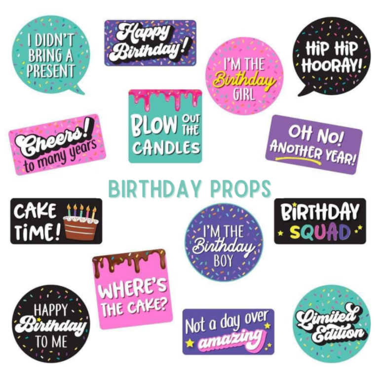 Birthday Props Booth GIF