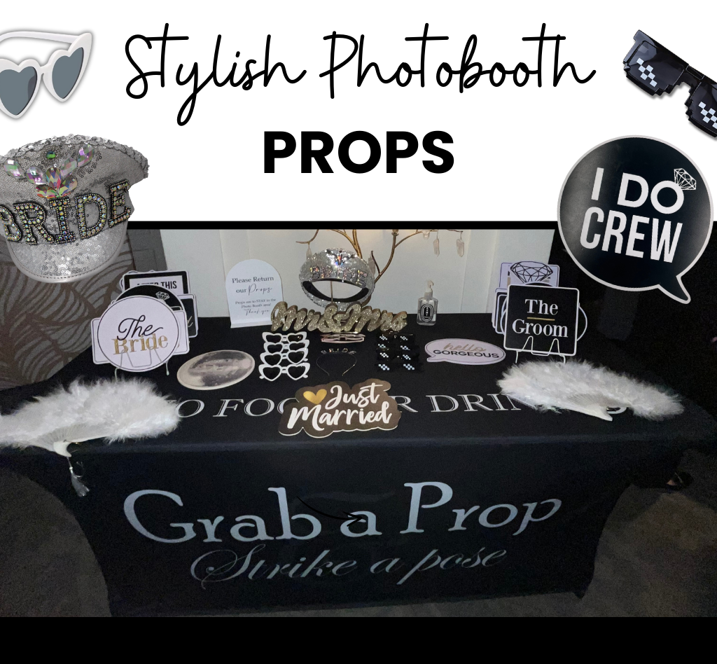 Photobooth props for wedding Tampa Bay