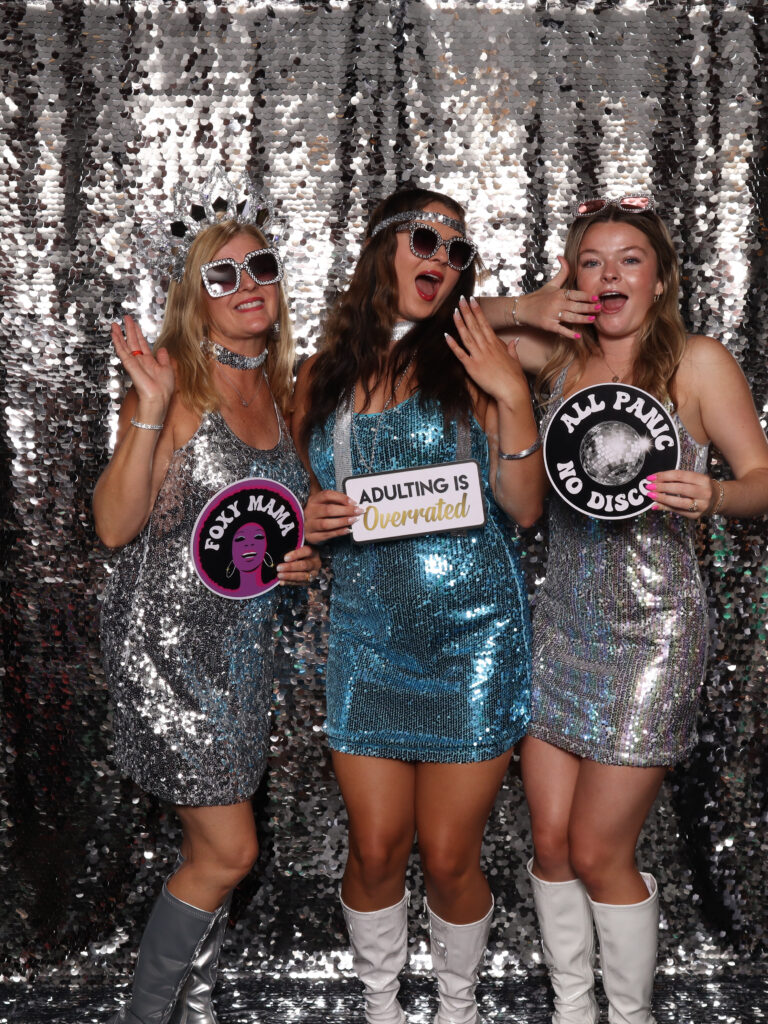 Disco Themed Photobooth with Unlimited Prints