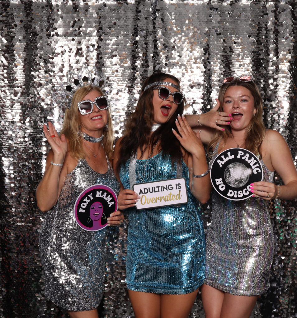 Disco Themed Photobooth with Unlimited Prints