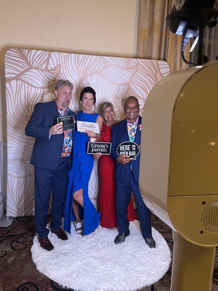 Wedding on Clearwater Beach at The Sandpearl Resort Photo Booth with Prints