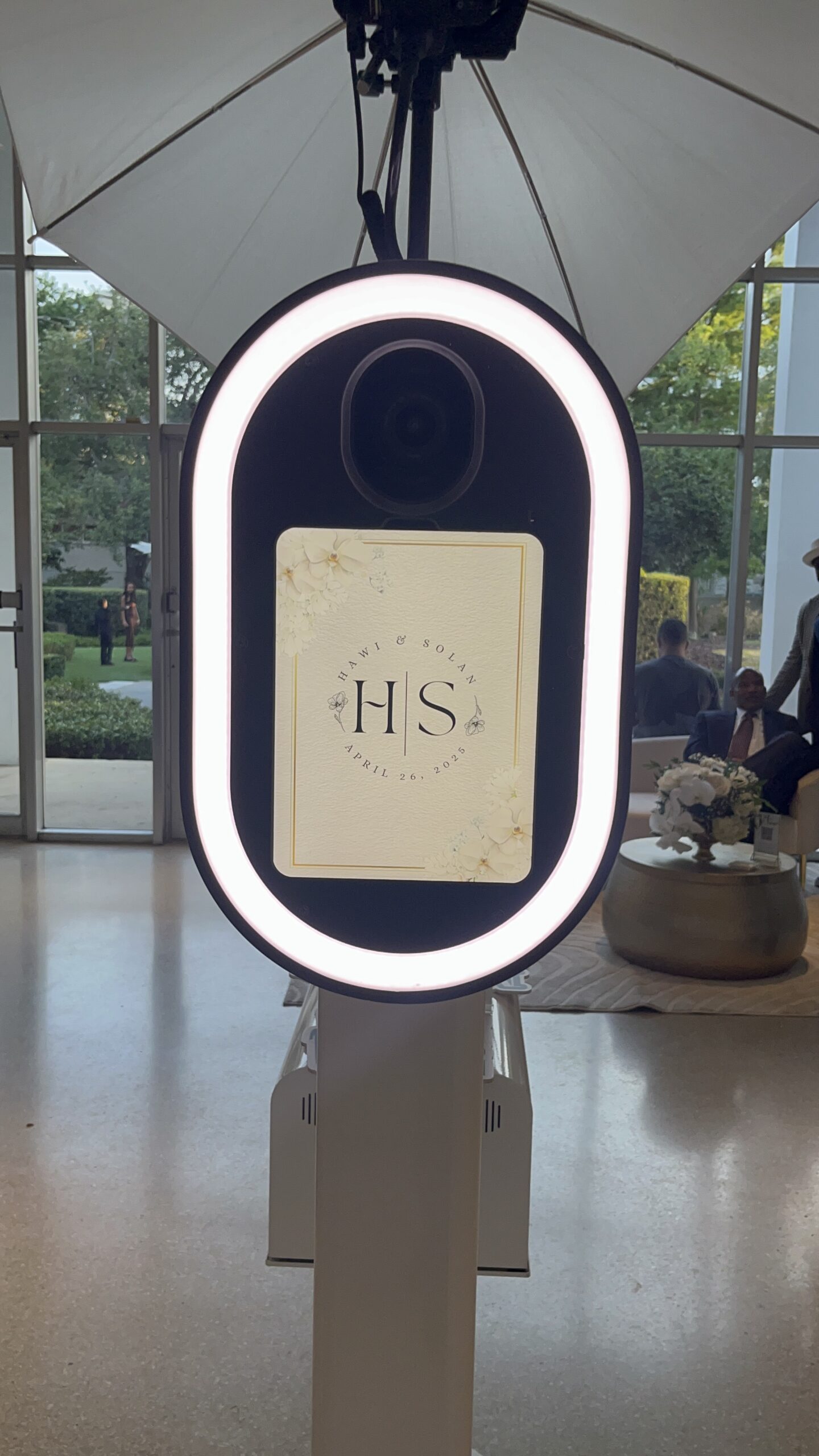 Tampa garden club wedding Photo Booth rental