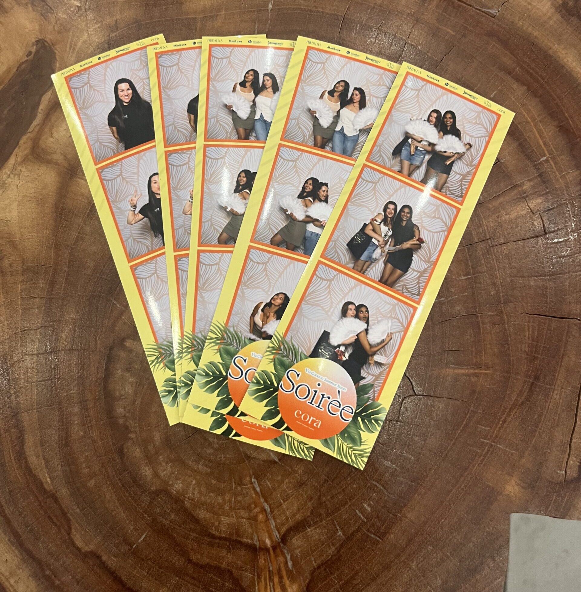 Photo Booth prints at Cora Waterstreet in tampa bay florida