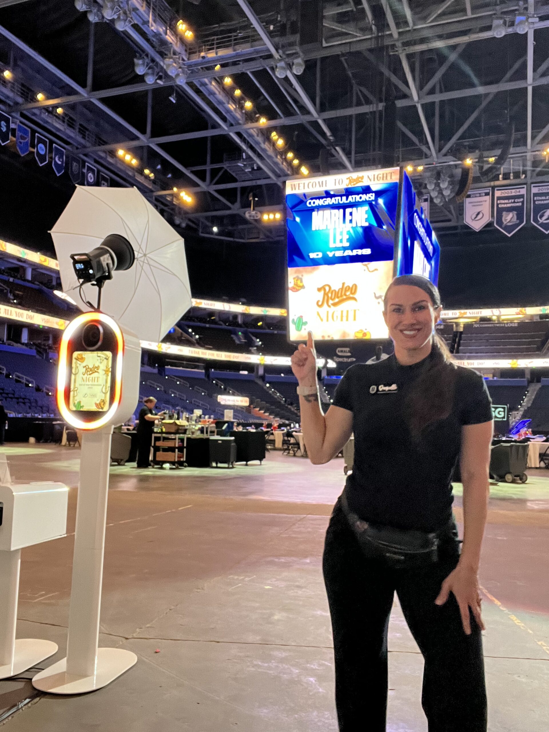 Tampa bay Photo Booth rental rodeo theme Amalie arena