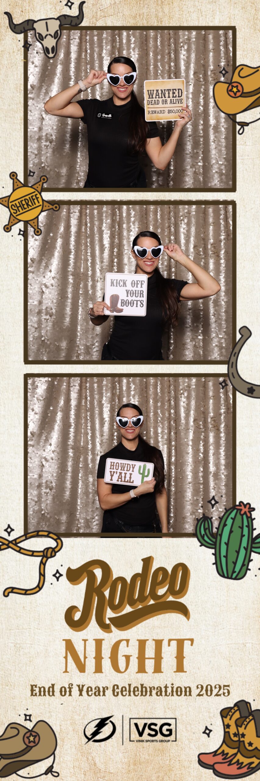 Tampa bay Photo Booth rental rodeo theme Amalie arena