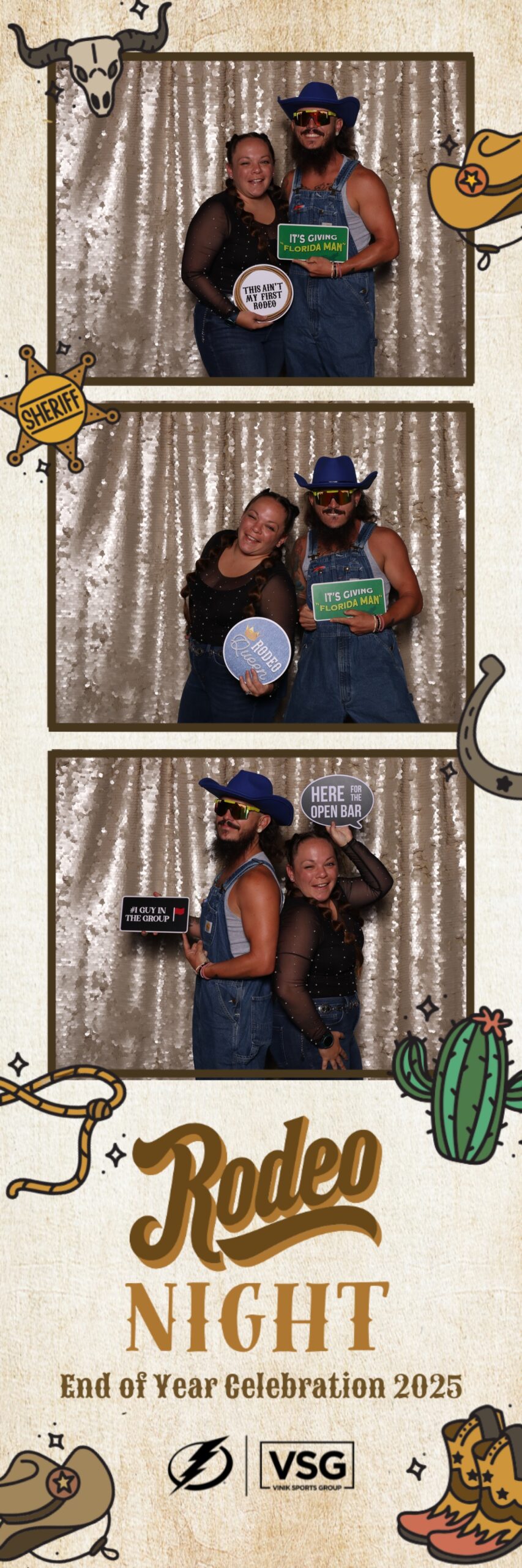 Tampa bay Photo Booth rental rodeo theme Amalie arena