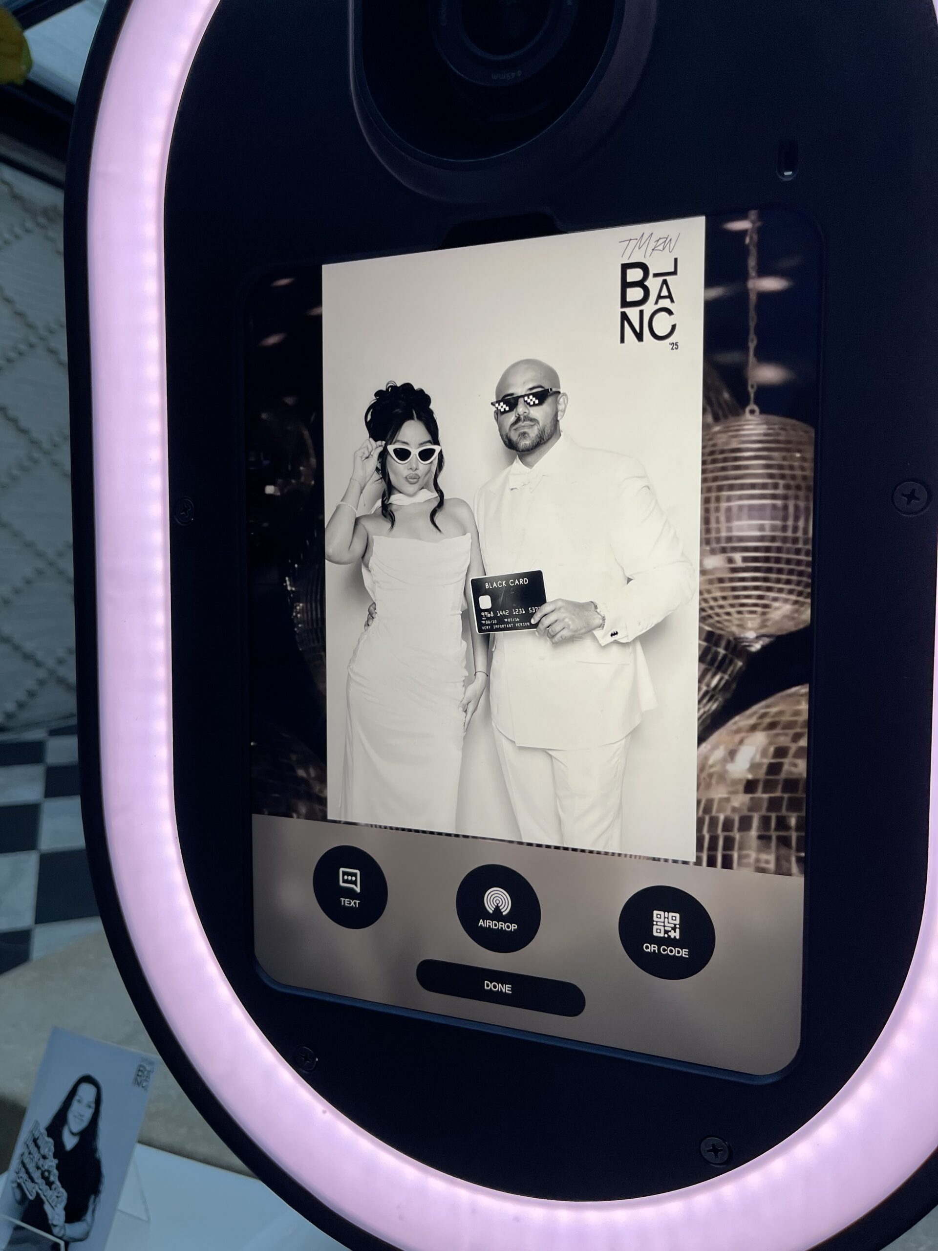 B&W Glam Booth Rental in Tampa Bay Event Venue Oxford Exchange