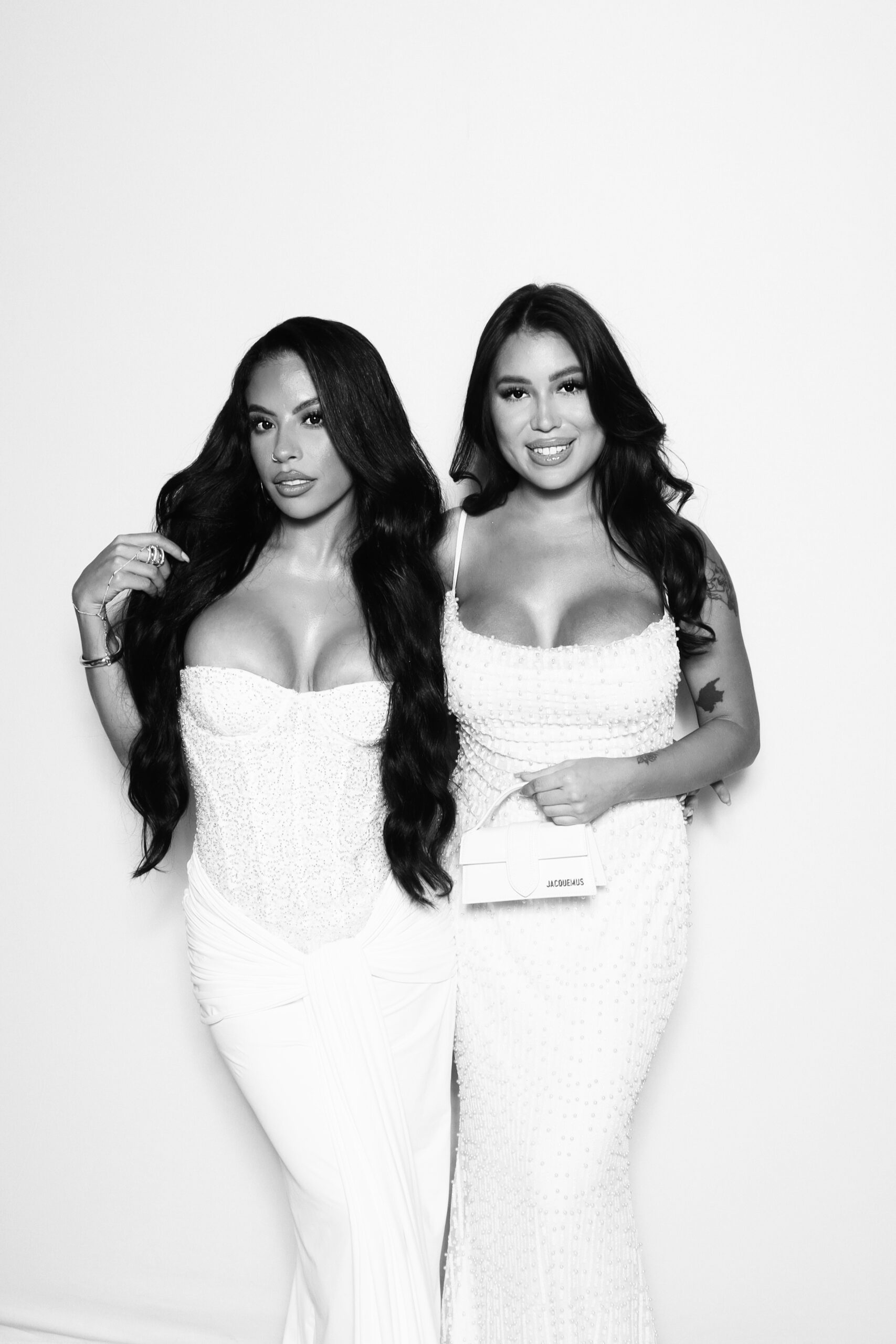 Black & White Glam Booth with Photo Prints at Oxford Exchange in Tampa Bay