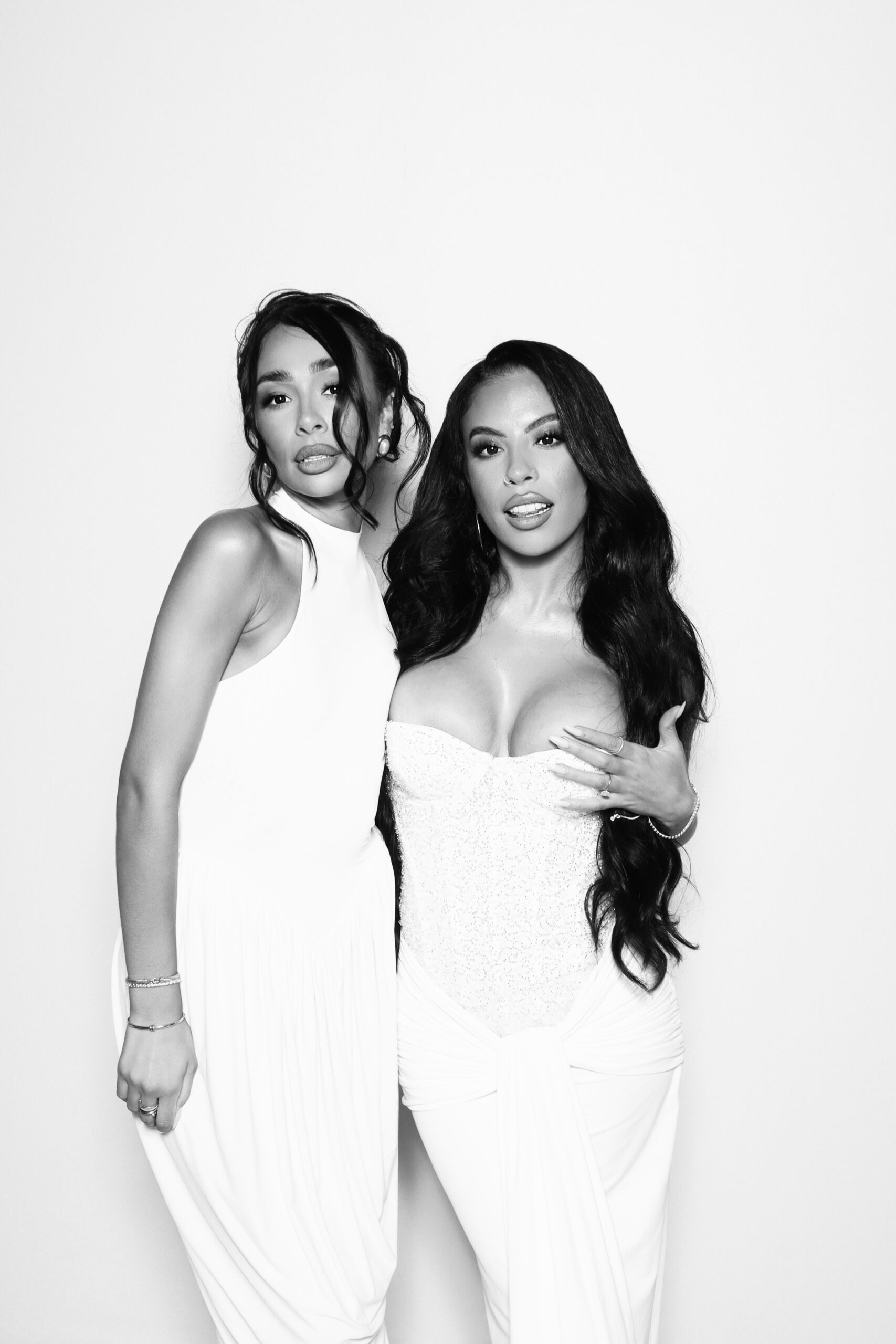 Black & White Glam Booth with Photo Prints at Oxford Exchange in Tampa Bay