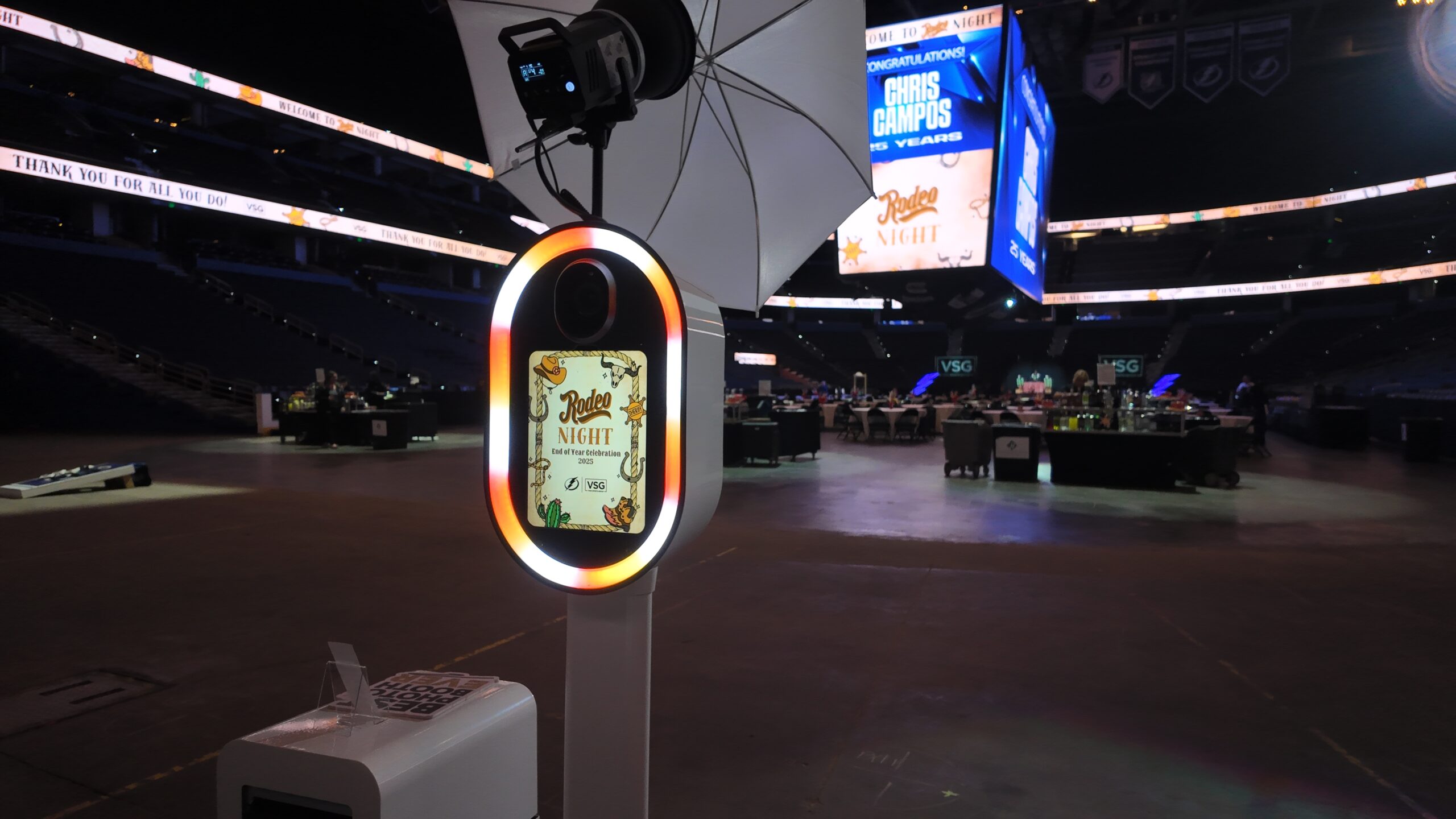 Tampa bay lightning hockey arena Photo Booth sports rental