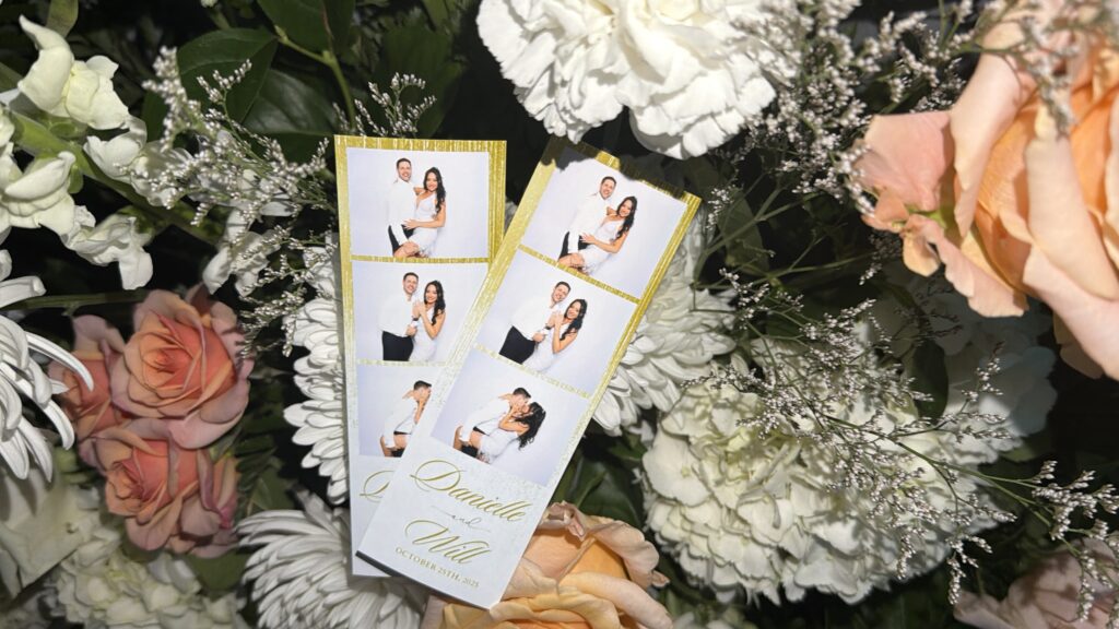 wedding at the Fenway hotel in Dunedin Florida Photo Booth rental