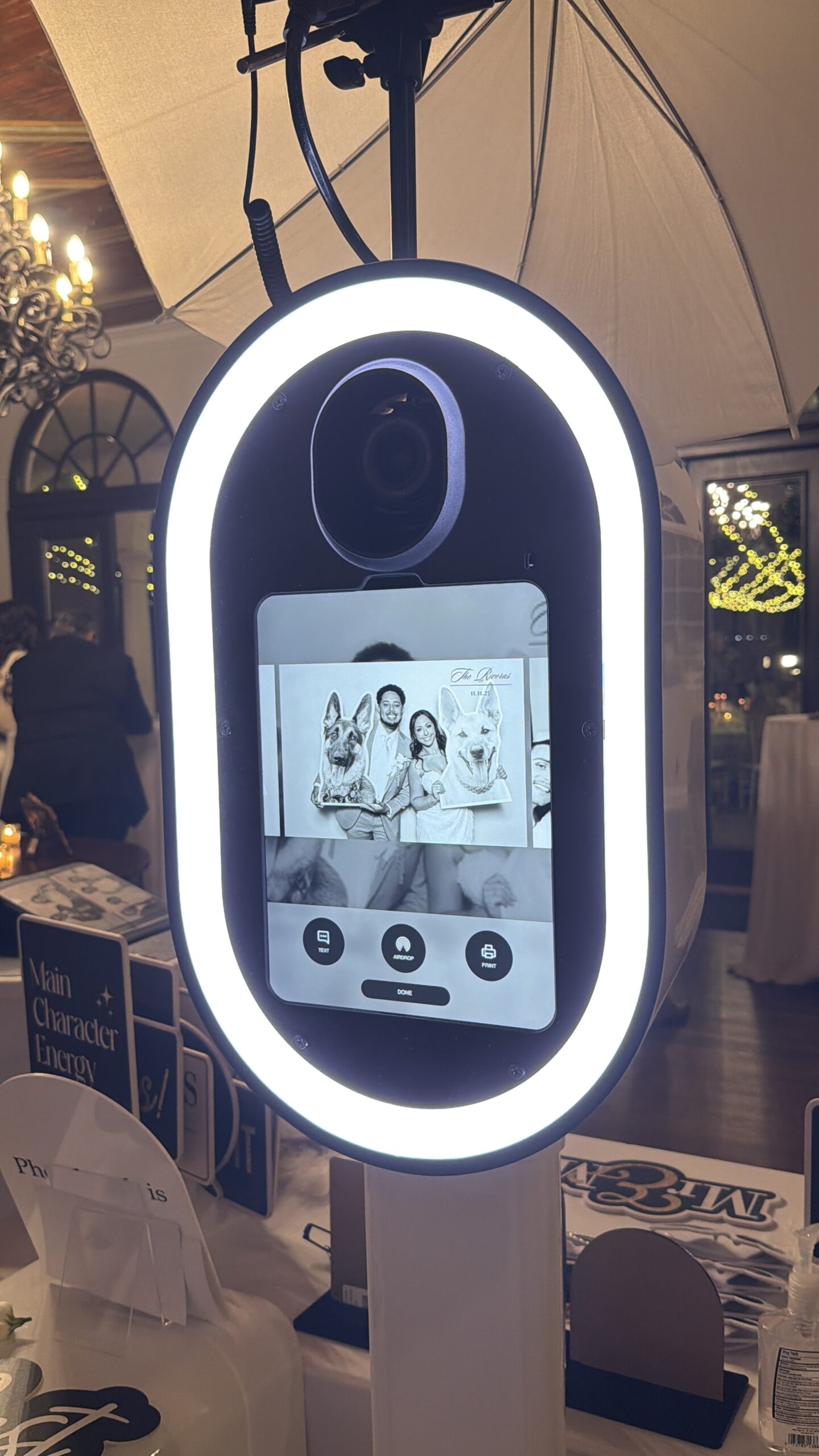 Bella cosa wedding venue vendors Photo Booth