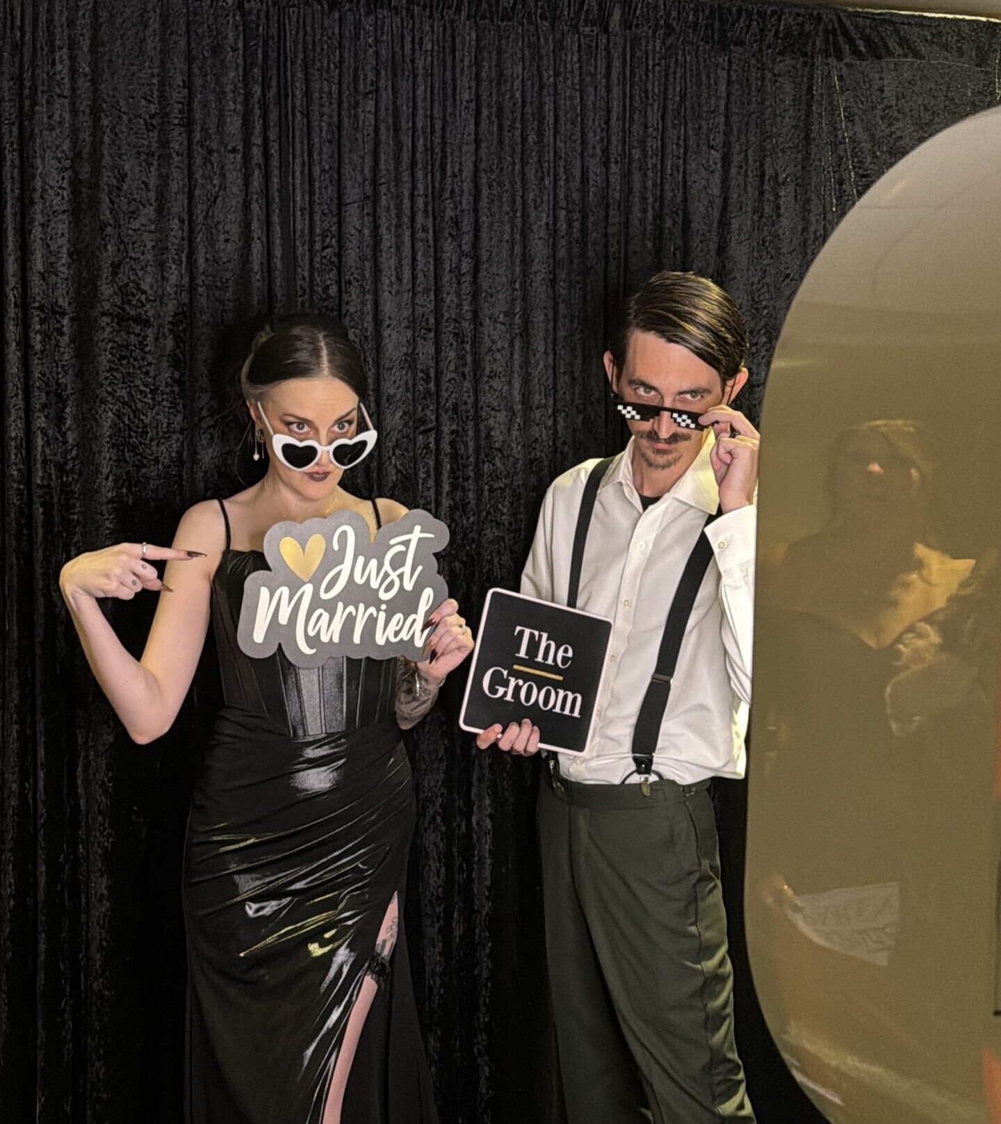 The Tampa Club Wedding Downtown Tampa Photo Booth Glam booth photo prints