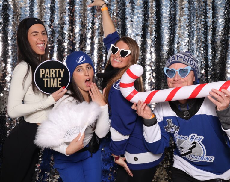 People Posing in a Photo Booth print at tampa bay florida benchmark arena