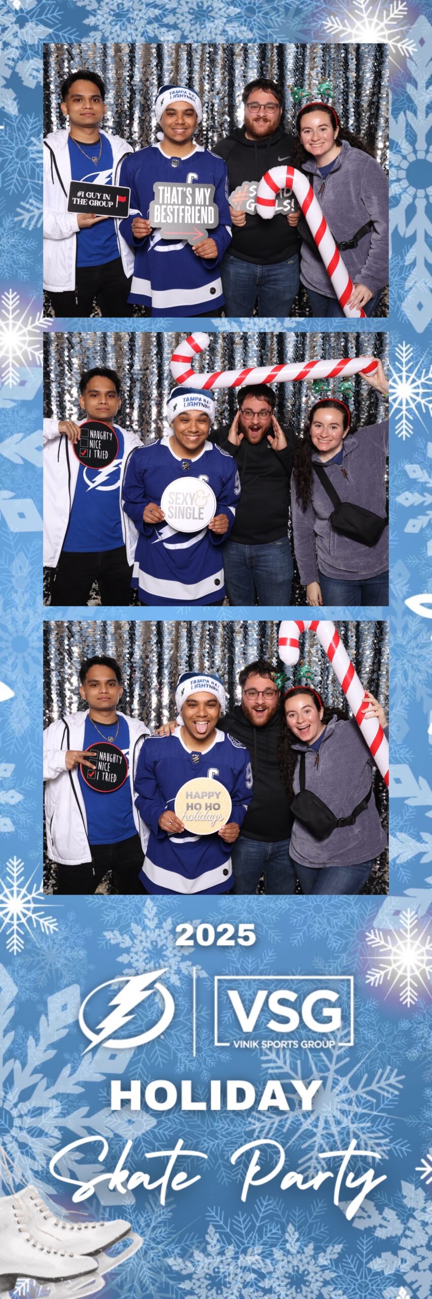 People Posing in a Photo Booth print at tampa bay florida benchmark arena