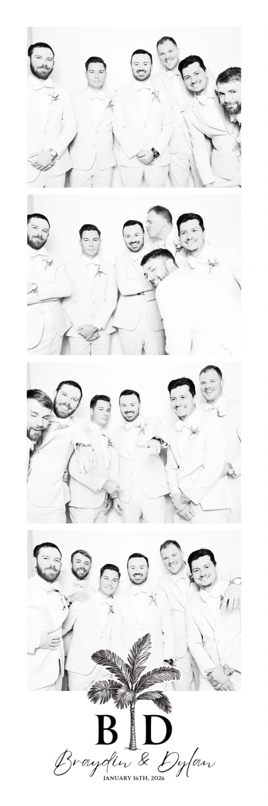 Wedding photobooth guest portrait