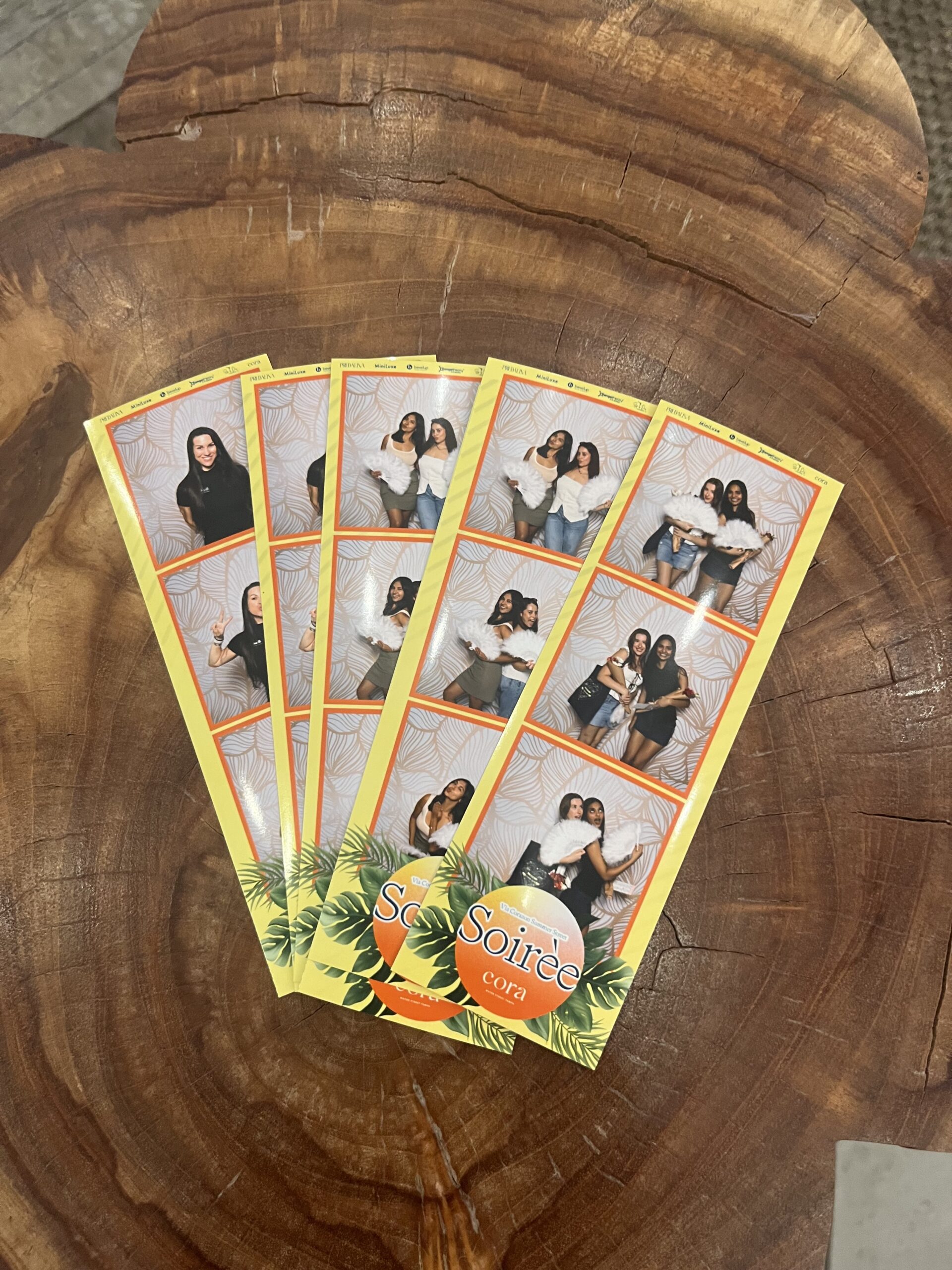 Photo Booth prints at Cora Waterstreet in tampa bay florida