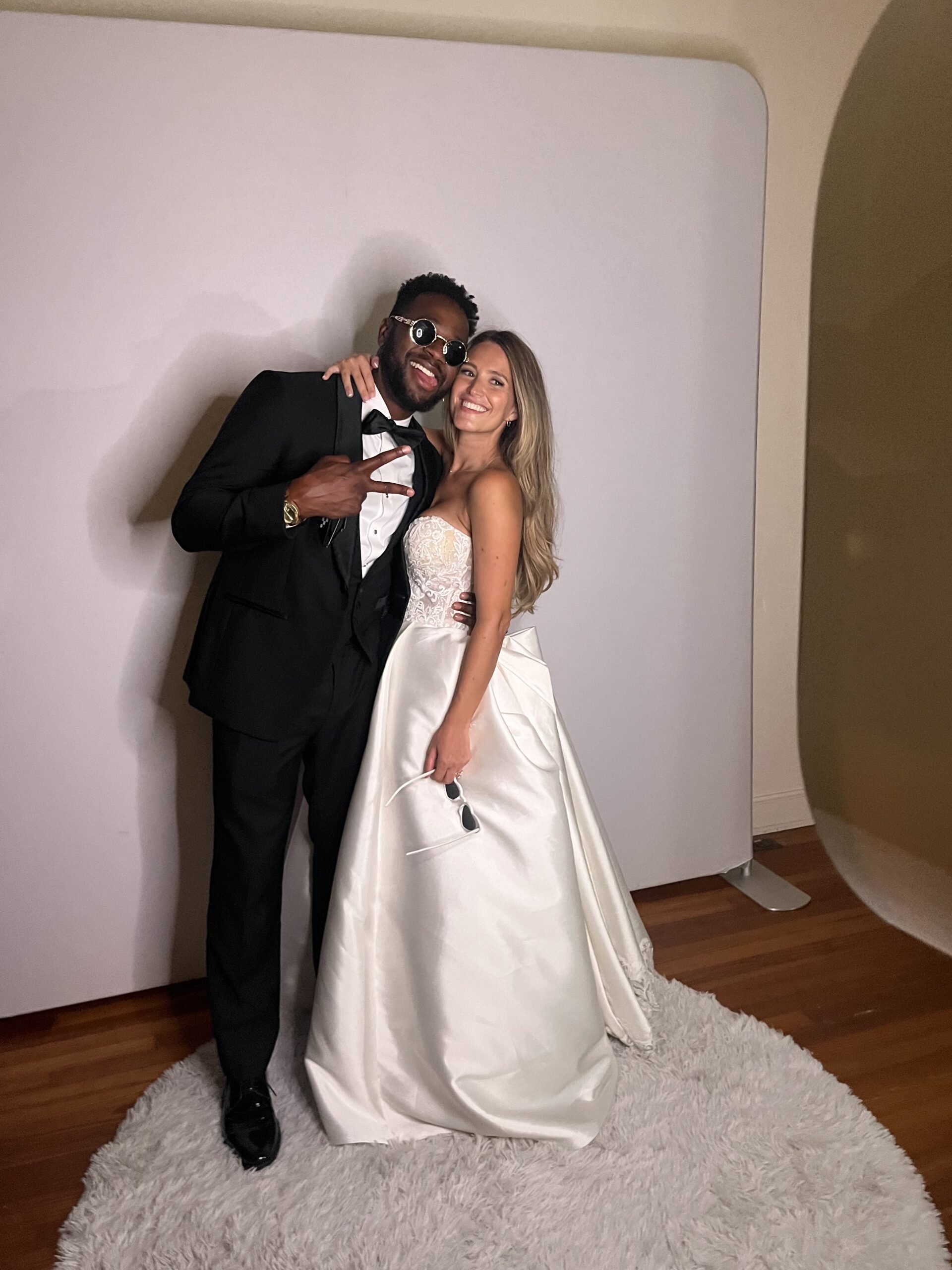Wedding glam booth Photo Booth black and white prints rental St Pete Florida