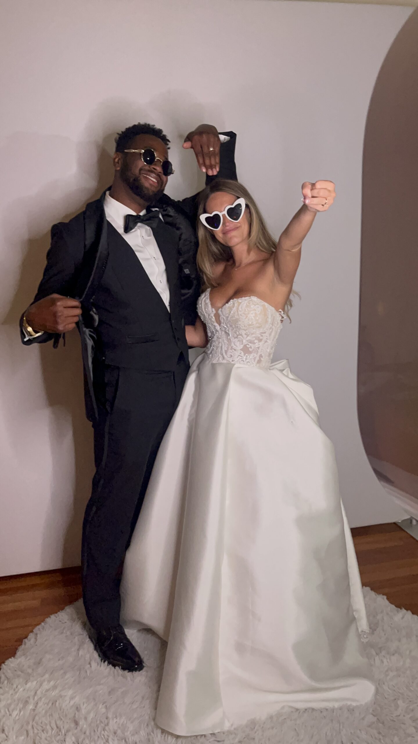 Wedding glam booth Photo Booth black and white prints rental St Pete Florida