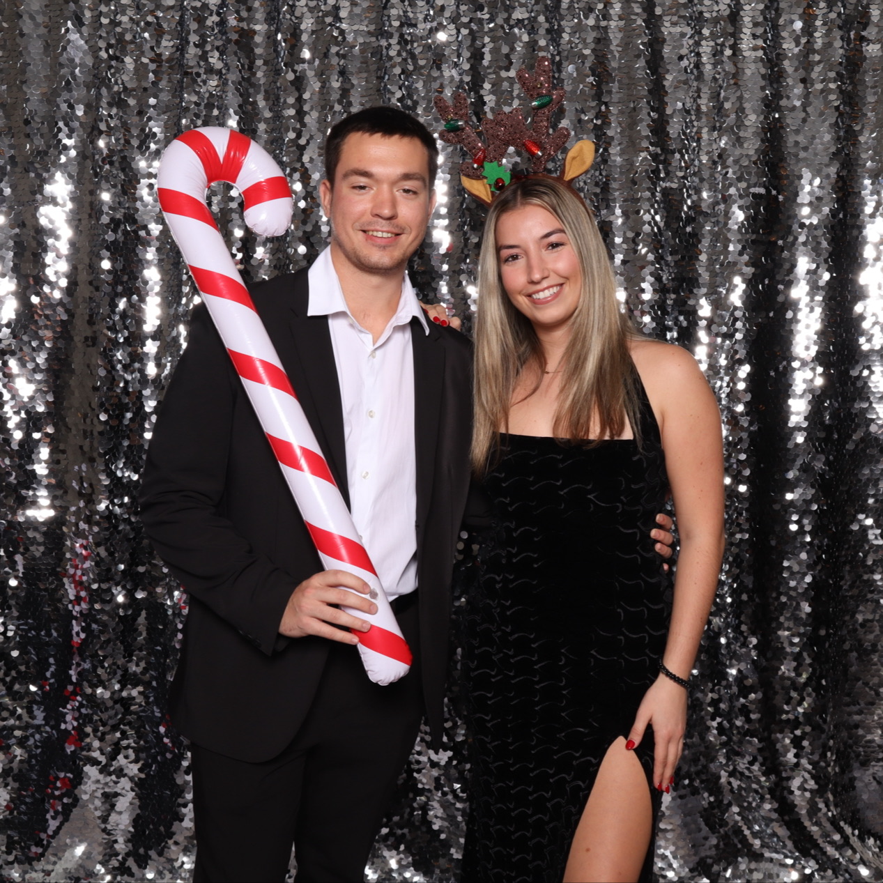 Christmas holiday photo booth props Tampa Bay events