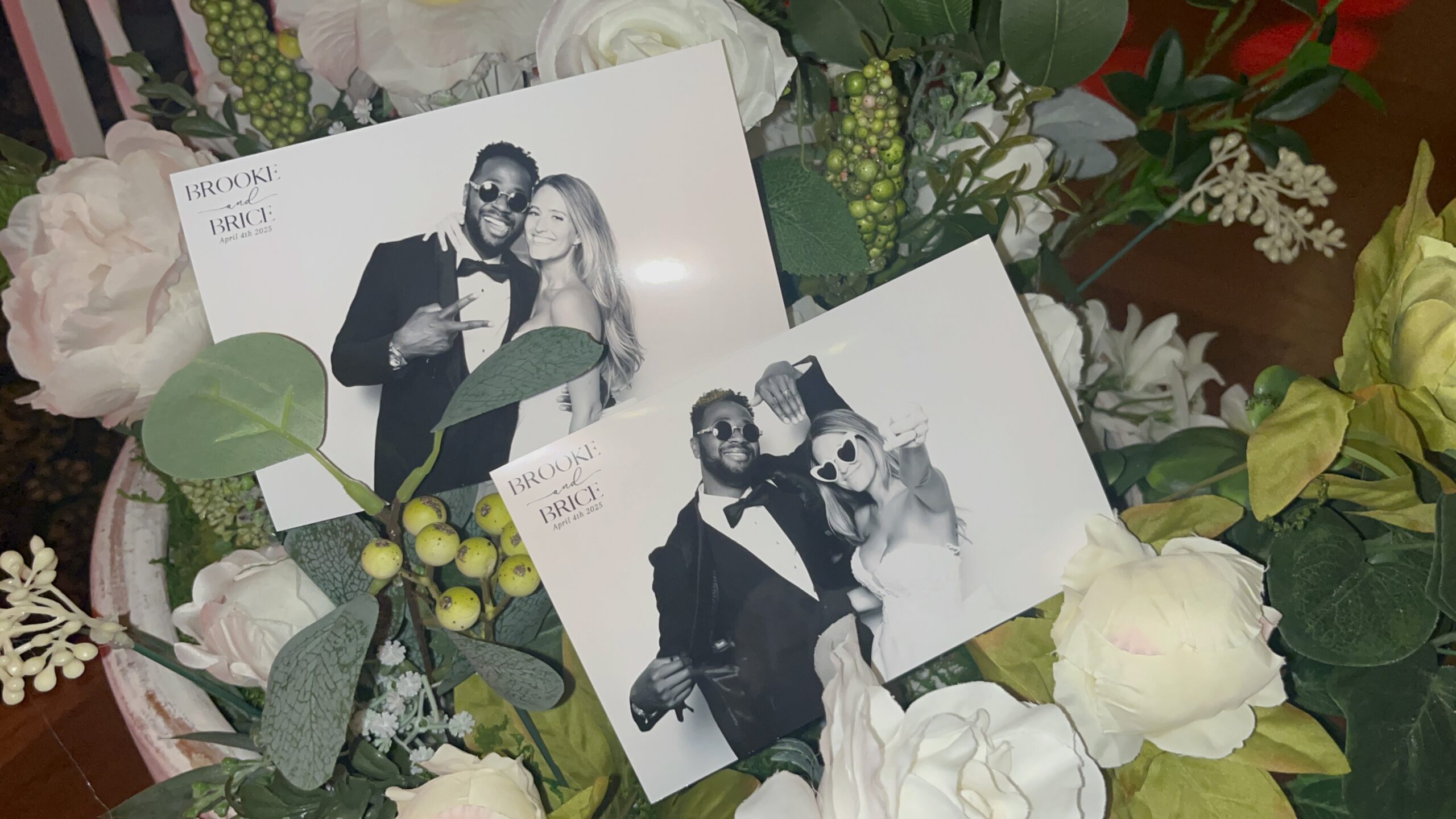 #1 Studio Quality Black and White Wedding Photobooth Company St. Pete FL