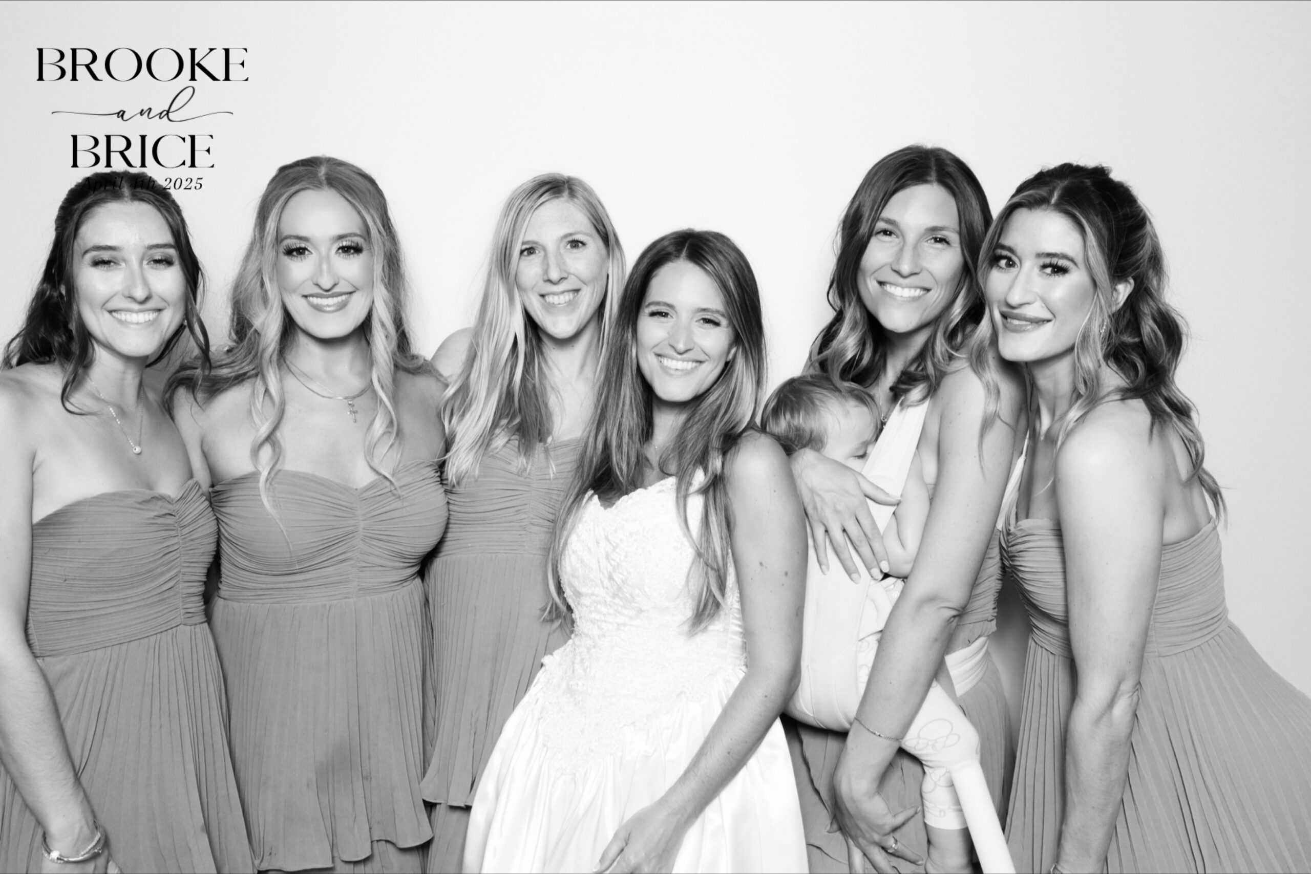 Wedding Glam Booth Photo Booth black and white prints St. Pete FL