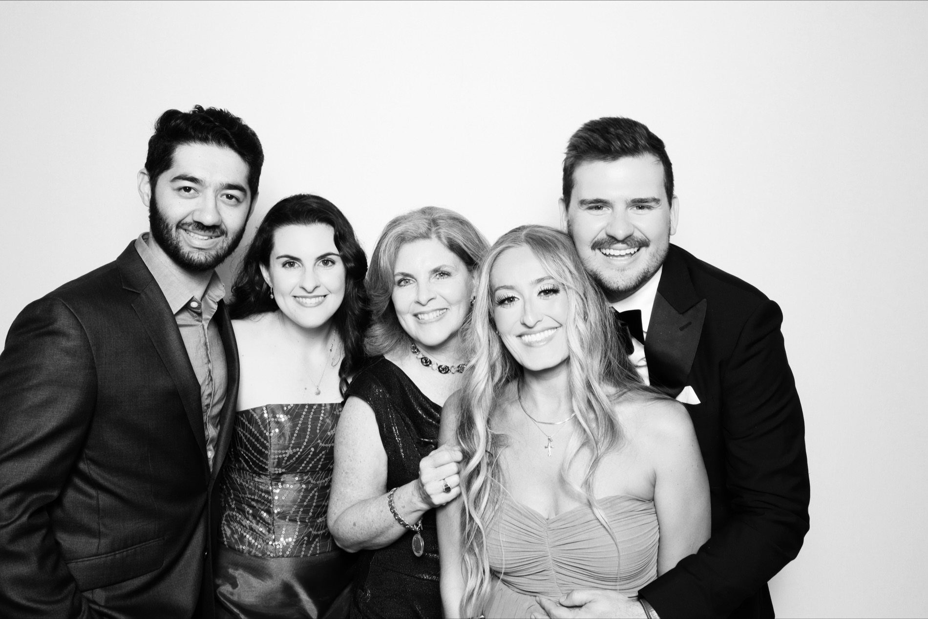 Wedding Glam Booth Photo Booth black and white prints St. Pete FL