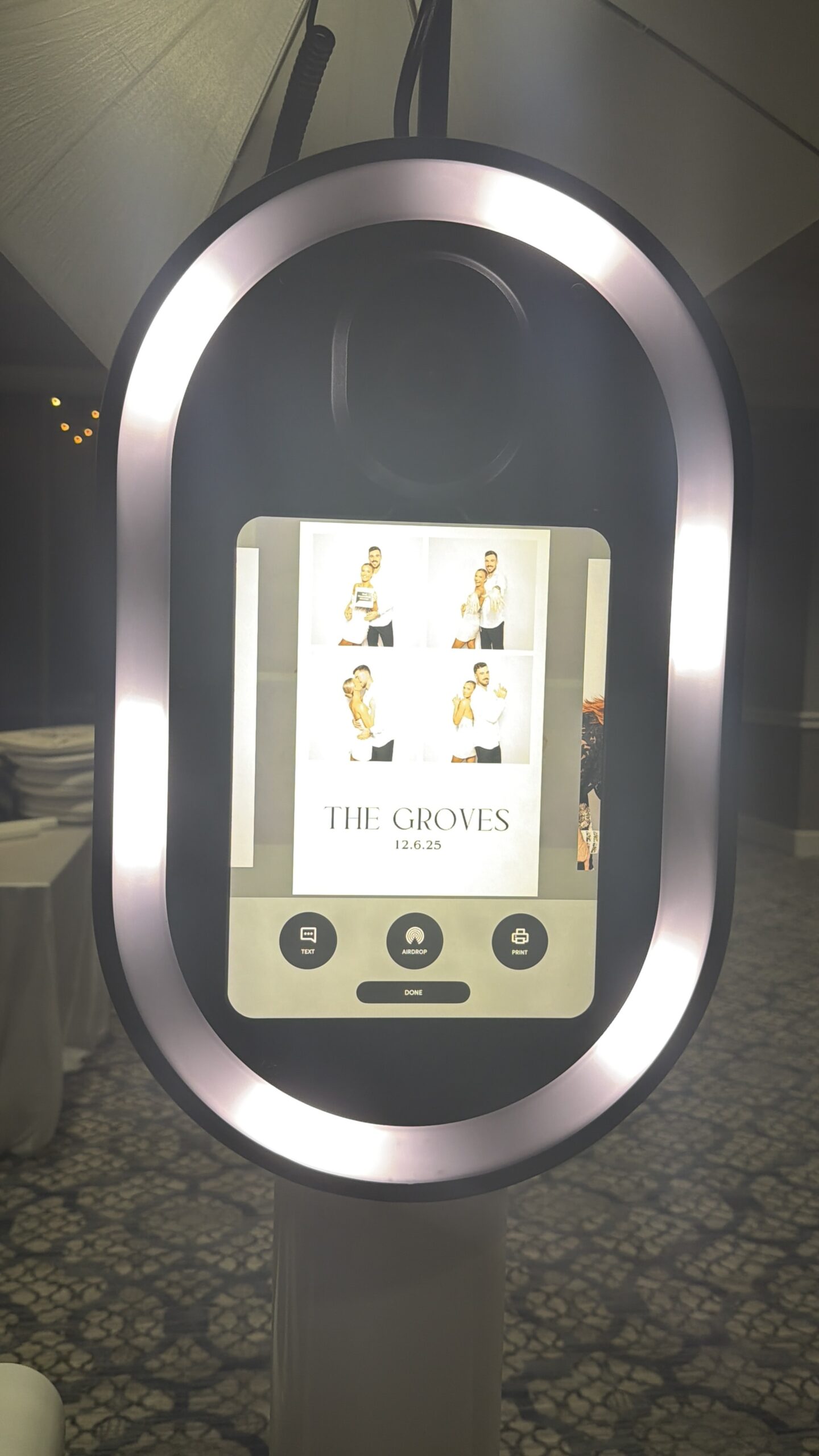 Wedding on Clearwater Beach Sandpearl Resort Photo Booth with Prints