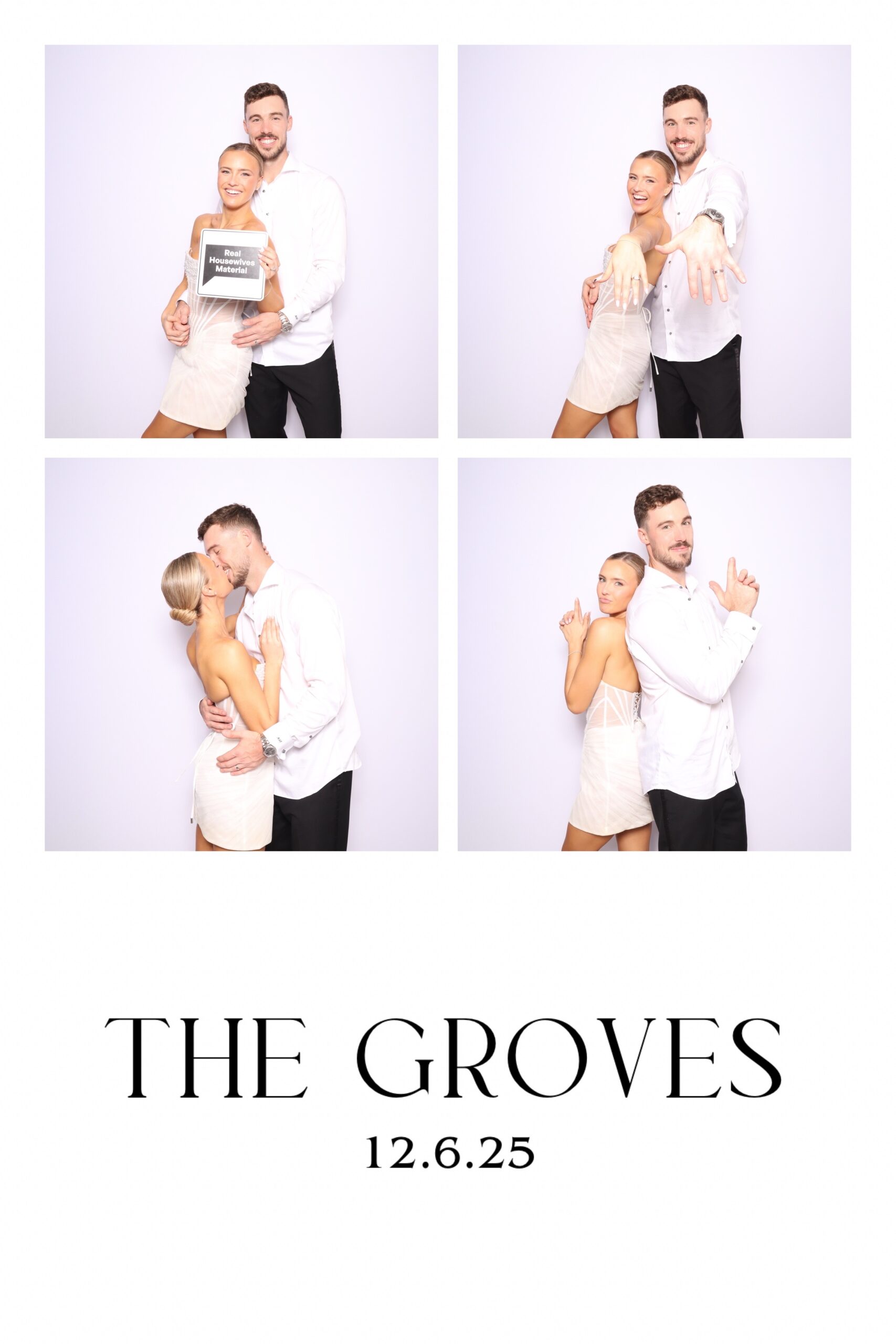 Hunters Green wedding photobooth details