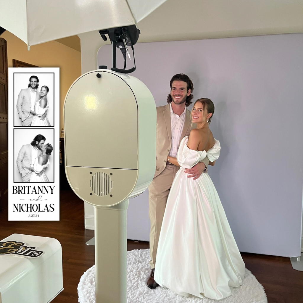 Tampa wedding photo booth setup