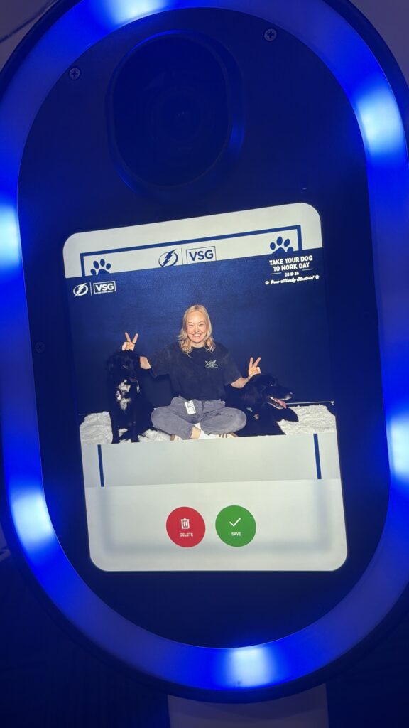 key chain Photo Booth station in Tampa Bay