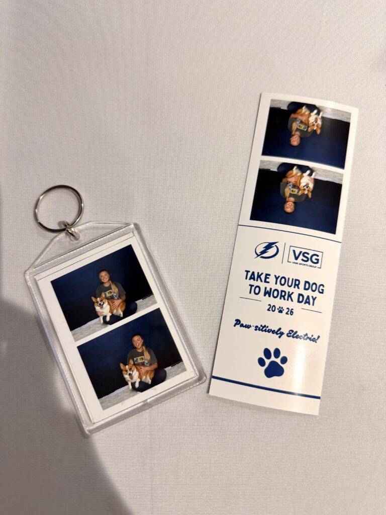 key chain Photo Booth station in Tampa Bay
