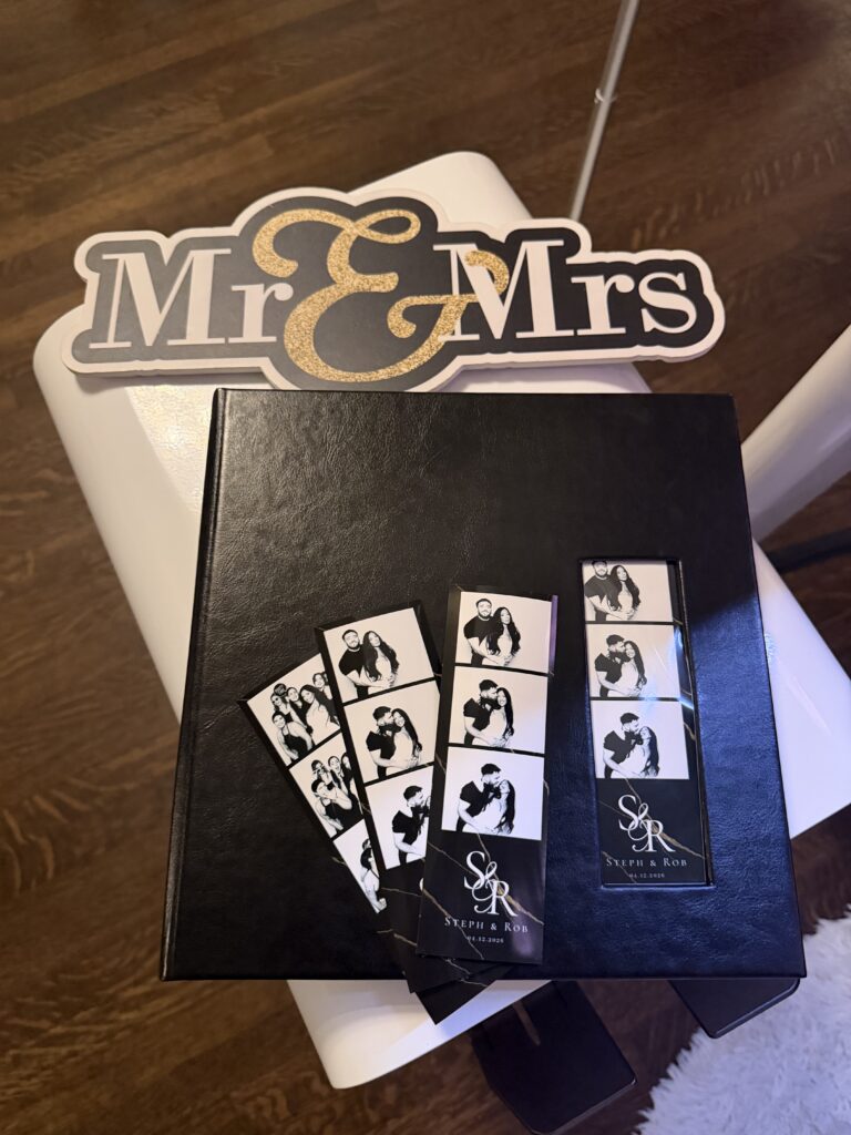wedding guest book album Tampa fl Photo Booth