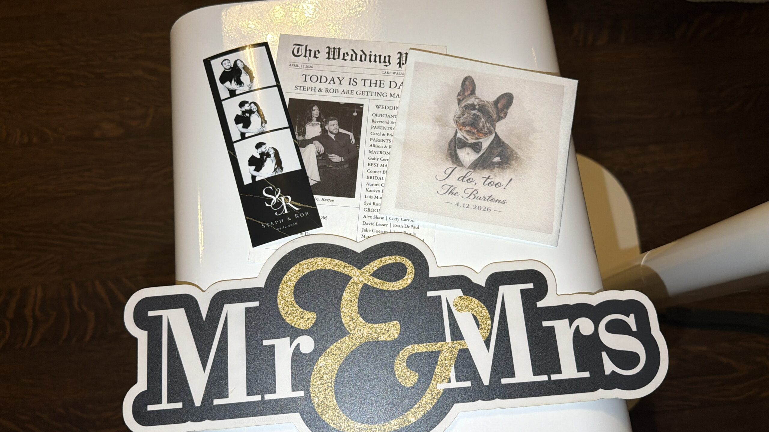 Bella cosa wedding venue Photo Booth prints
