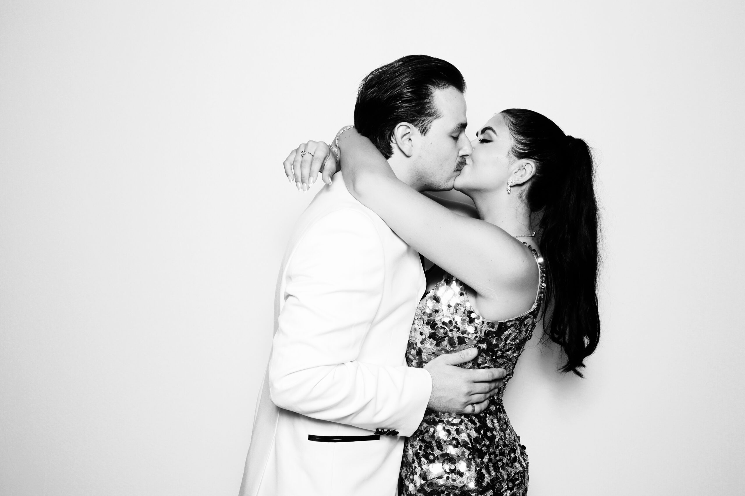 b&w glam booth rental in sarasota fl