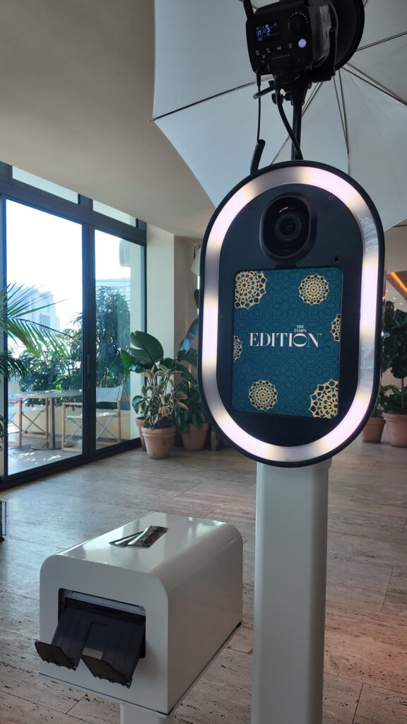 the tampa edition in downtown Tampa Bay, florida Photo Booth rental for events at Tampa Edition