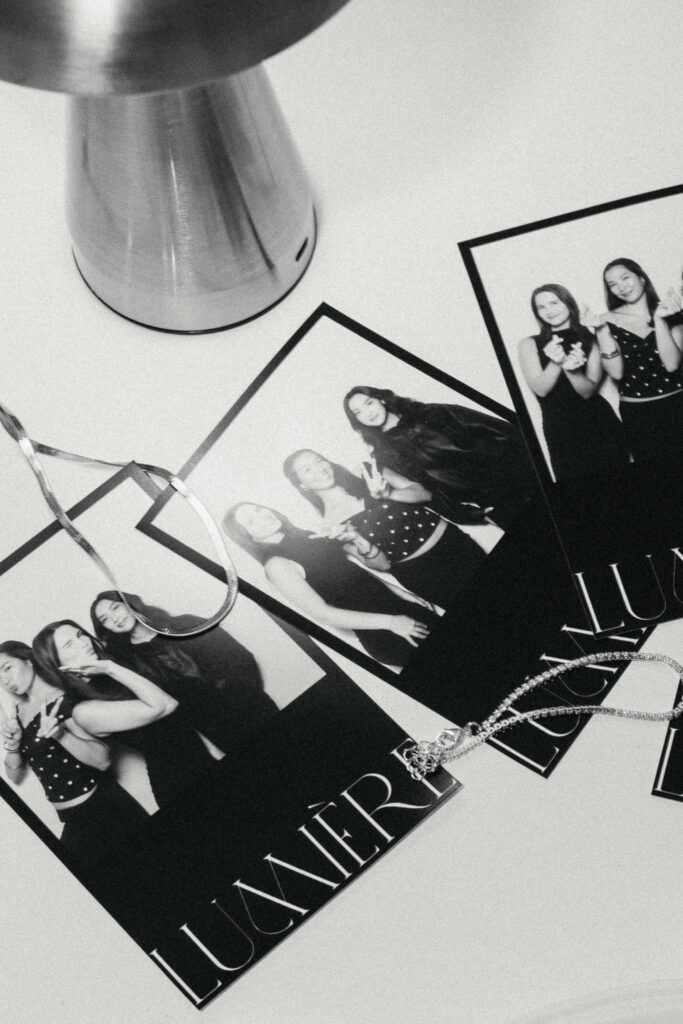 Photo Booth prints glam booth b&w studio Photo Booth prints
